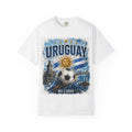 Uruguay Soccer T-Shirt – WC 2026 Retro Sun & Stadium Football Tee