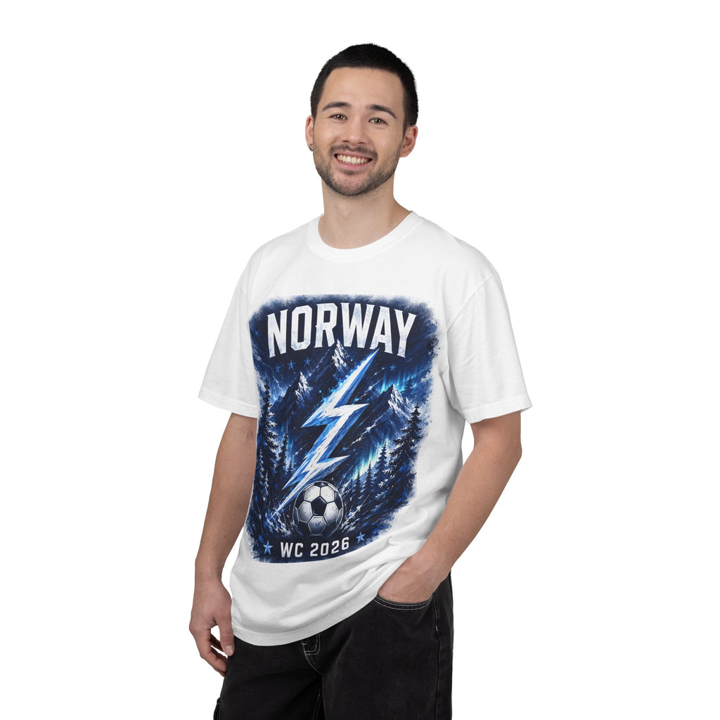 Norway WC 2026 Soccer T-Shirt — Lightning Forest Football Fan Tee