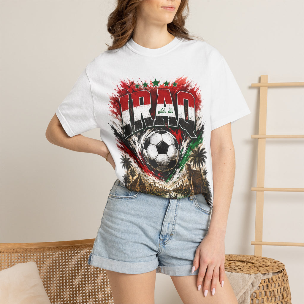 Iraq Soccer T‑Shirt – World Cup 2026 Fan Tee (Boston, Philadelphia, Toronto)
