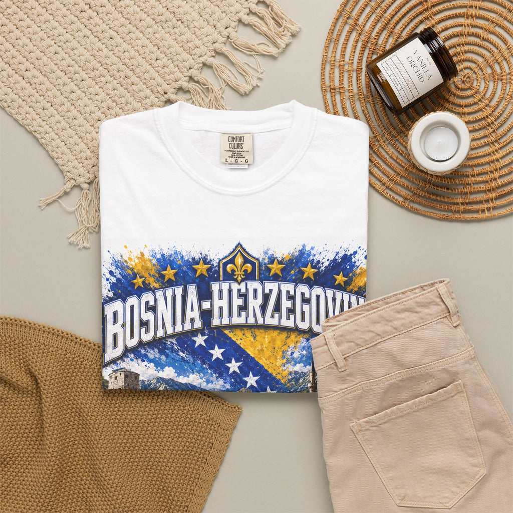 Bosnia-Herzegovina WC 2026 Soccer T-Shirt — Toronto Los Angeles Seattle Fan Tee