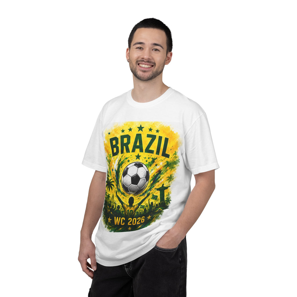 Brazil WC 2026 Soccer T-Shirt – World Cup Fan Tee with City Graphics (New York • Philadelphia • Miami)
