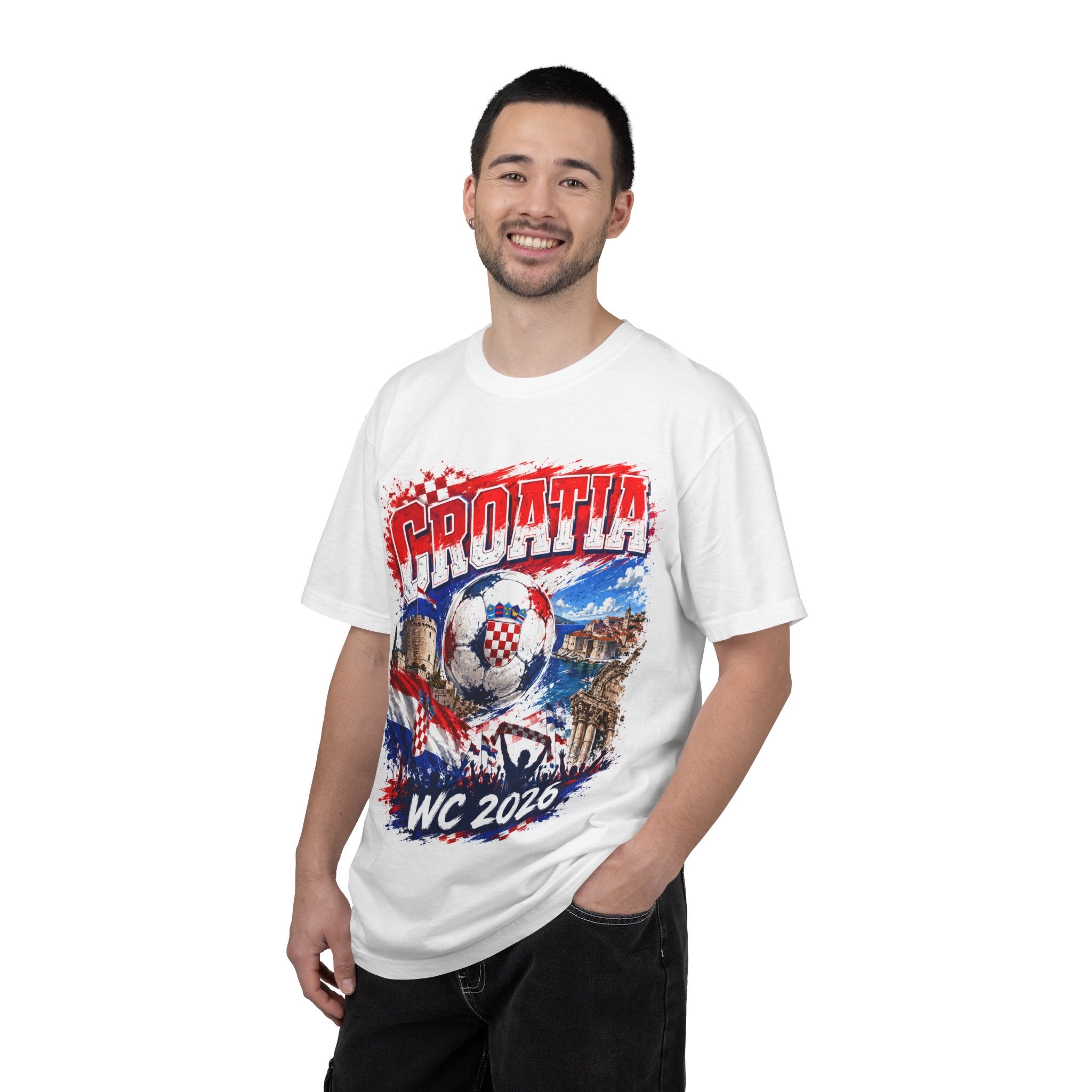 Croatia WC 2026 Soccer T-Shirt — Croatia Fan Tee (Dallas, Kansas City, Toronto)