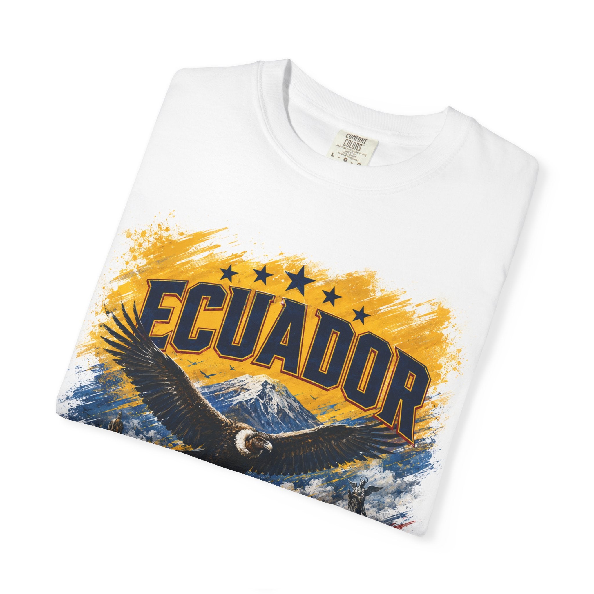 Ecuador WC 2026 Soccer T‑Shirt — Eagle, Mountain & City Tour Graphic