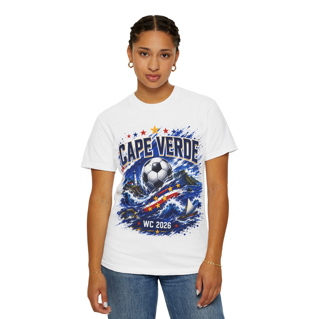 Cape Verde Soccer World Cup 2026 T-Shirt — Atlanta Miami Houston Fan Tee