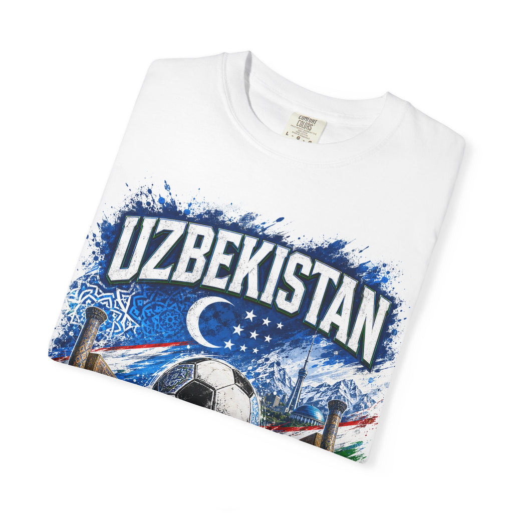 Uzbekistan WC 2026 Soccer T-Shirt — World Cup Fan Tee (Mexico City, Houston, Atlanta)